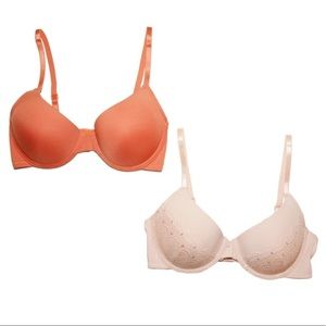 BCBGeneration t-shirt bra 2-pack 36C peach/sunset